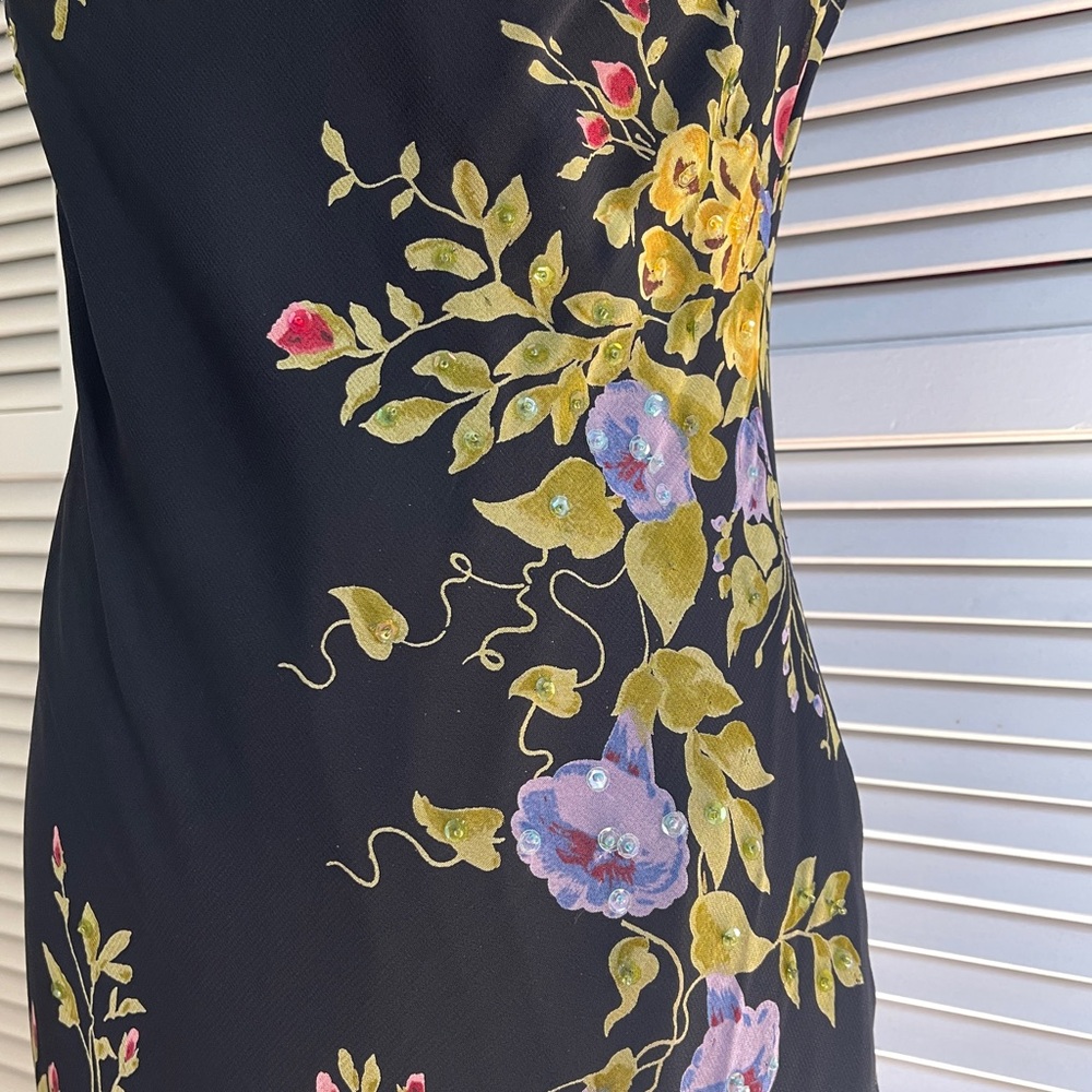 Floral Black Maxi Dress - Picture 5 of 6